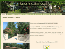 Tablet Screenshot of campingbernard.fr